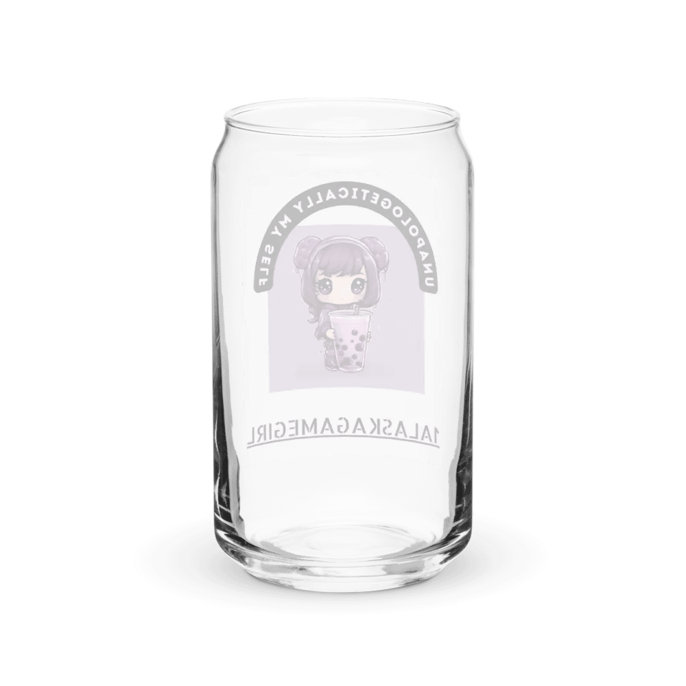 1AlaskaGamegirl unapologetically my self beverage Glass product image (8)