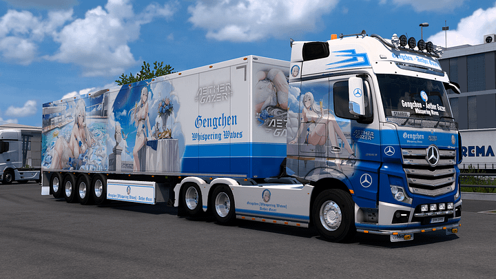 [ETS2] Gengchen [Whispering Waves] - Aether Gazer [Combo Skin] product image (1)