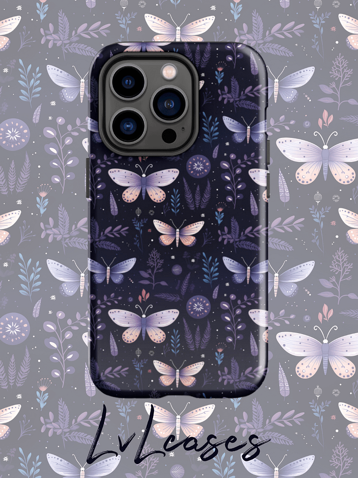 Wildflower butterfly Tough iPhone Case product image (2)