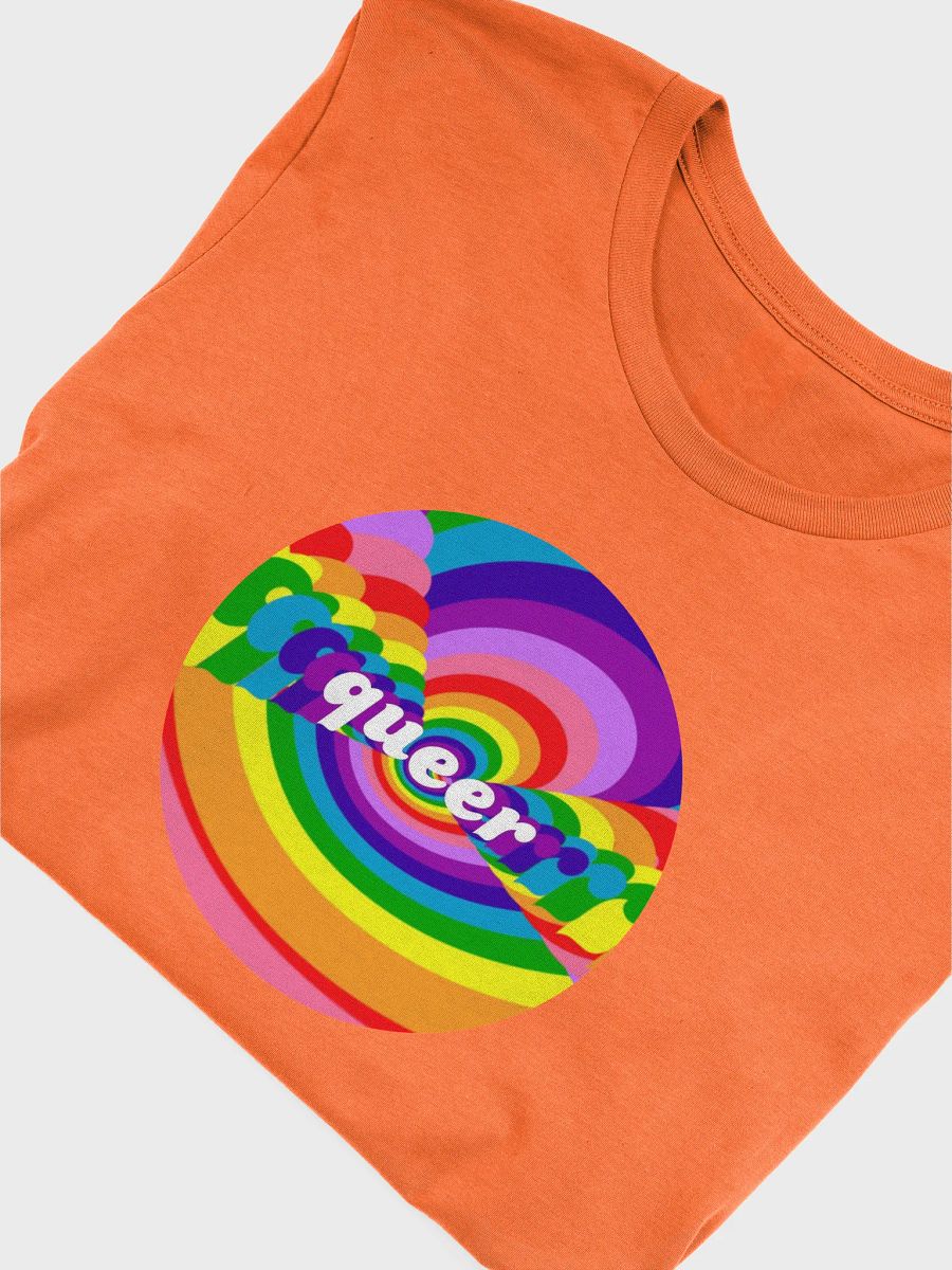 swirly queer t-shirt product image (5)