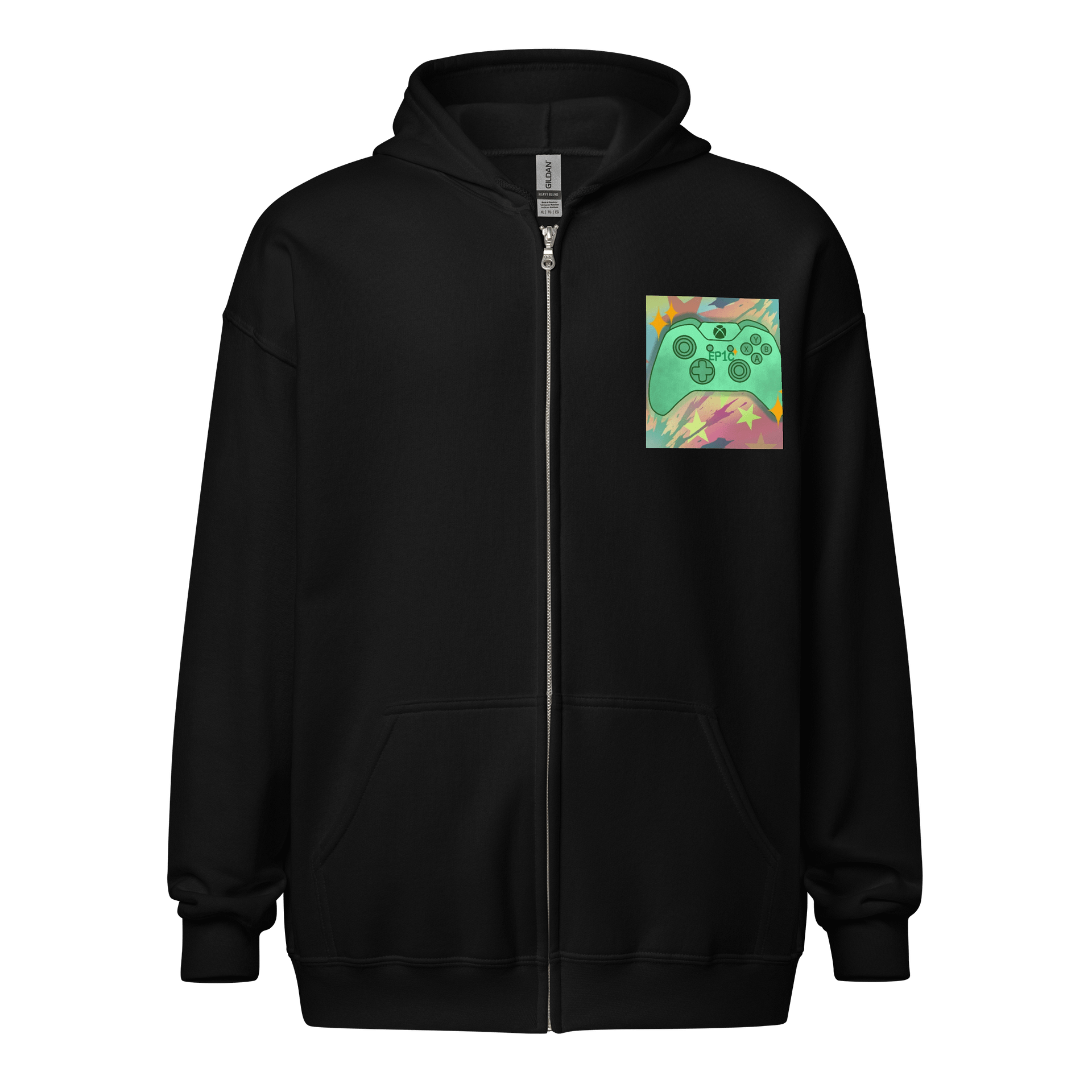 The ep1c_plays zip up hoodie product image (1)