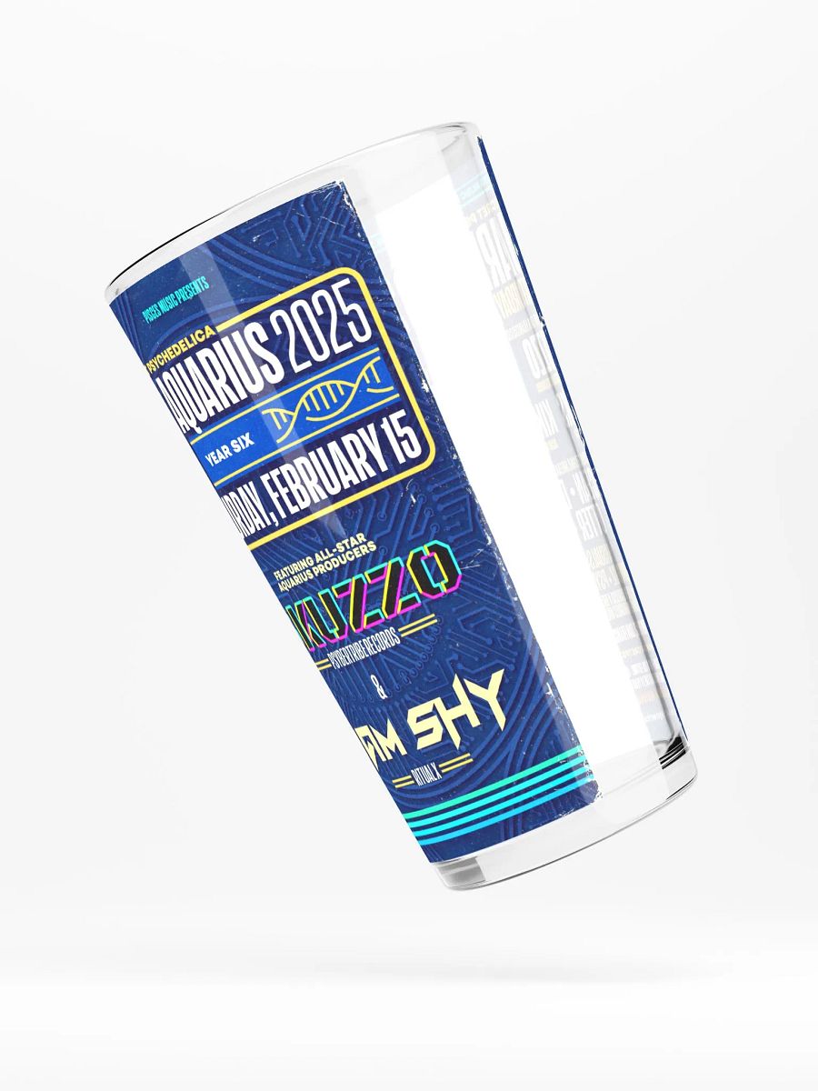 Aquarius 2025 Shaker Pint Glass product image (3)