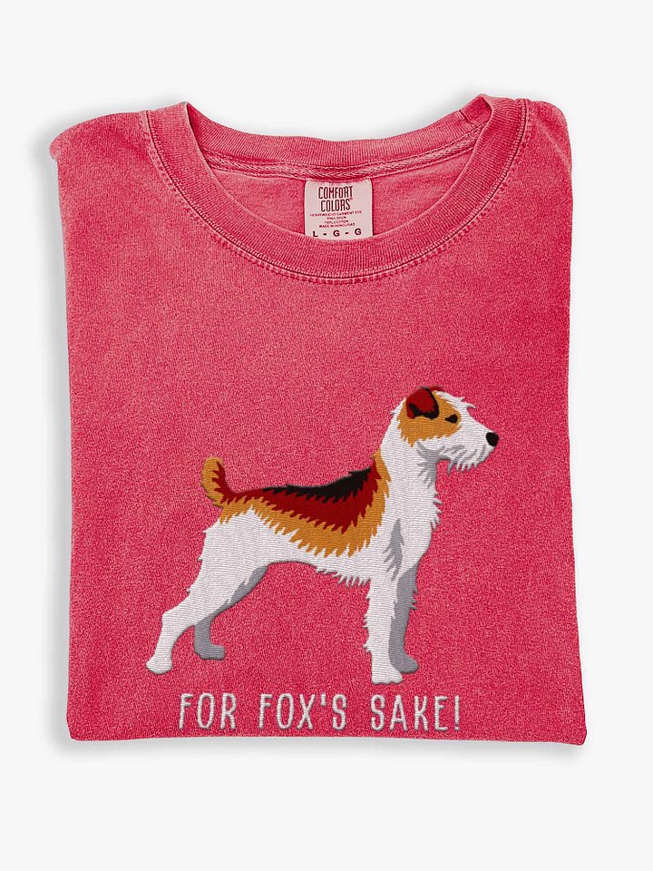 For Fox's Sake! T-Shirt(Embroidered) of a Parson Russell Terrier(Sable) product image (1)