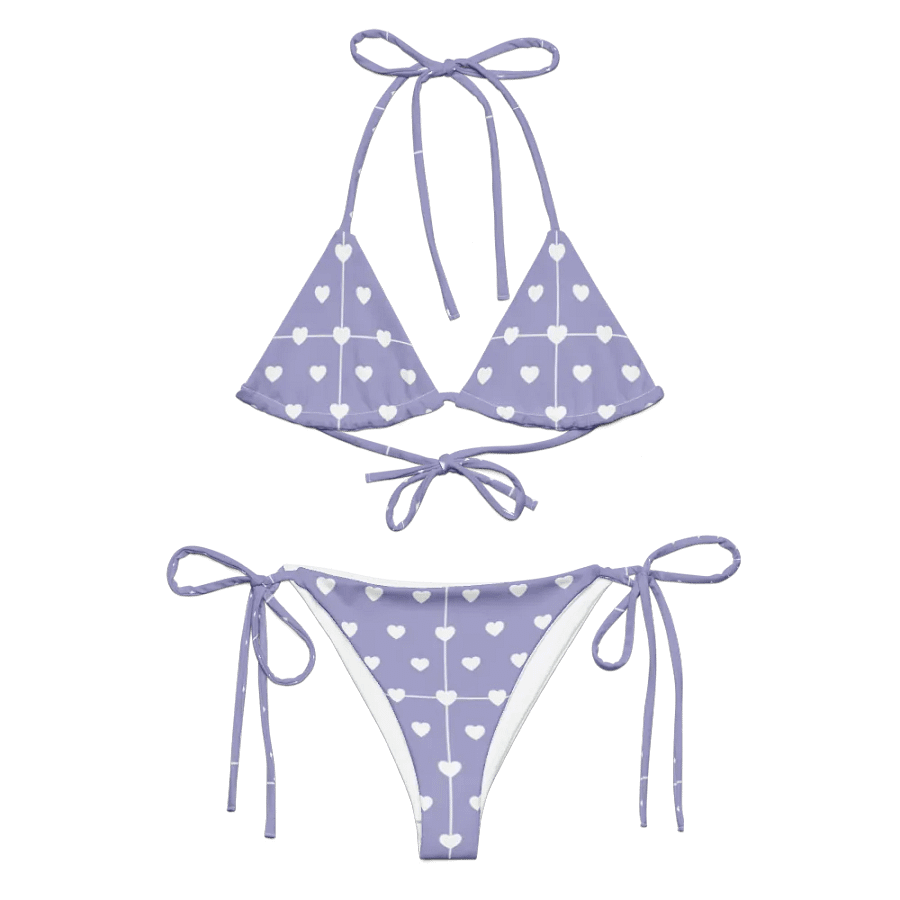 Pastel Heart Seamless Pattern String Bikini - v14 product image (6)