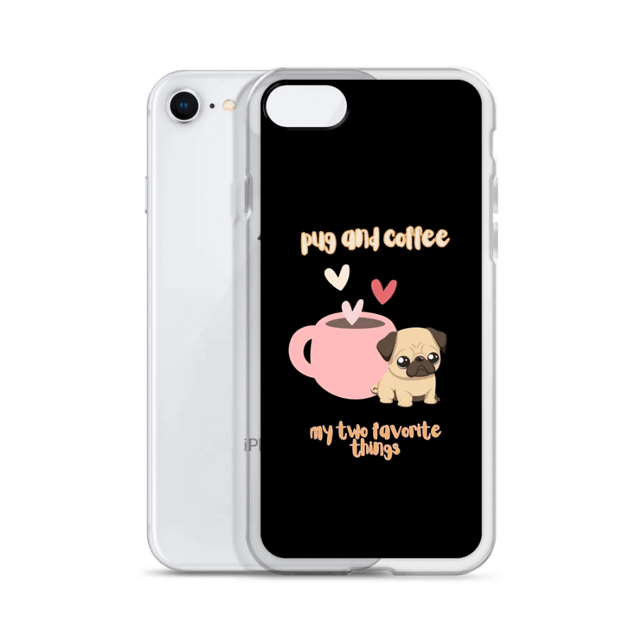 Pug & Coffee Love iPhone Case product image (328)