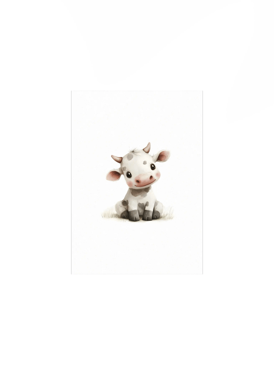 Daisy the Cute Cow Nursery Decor Print product image (5)