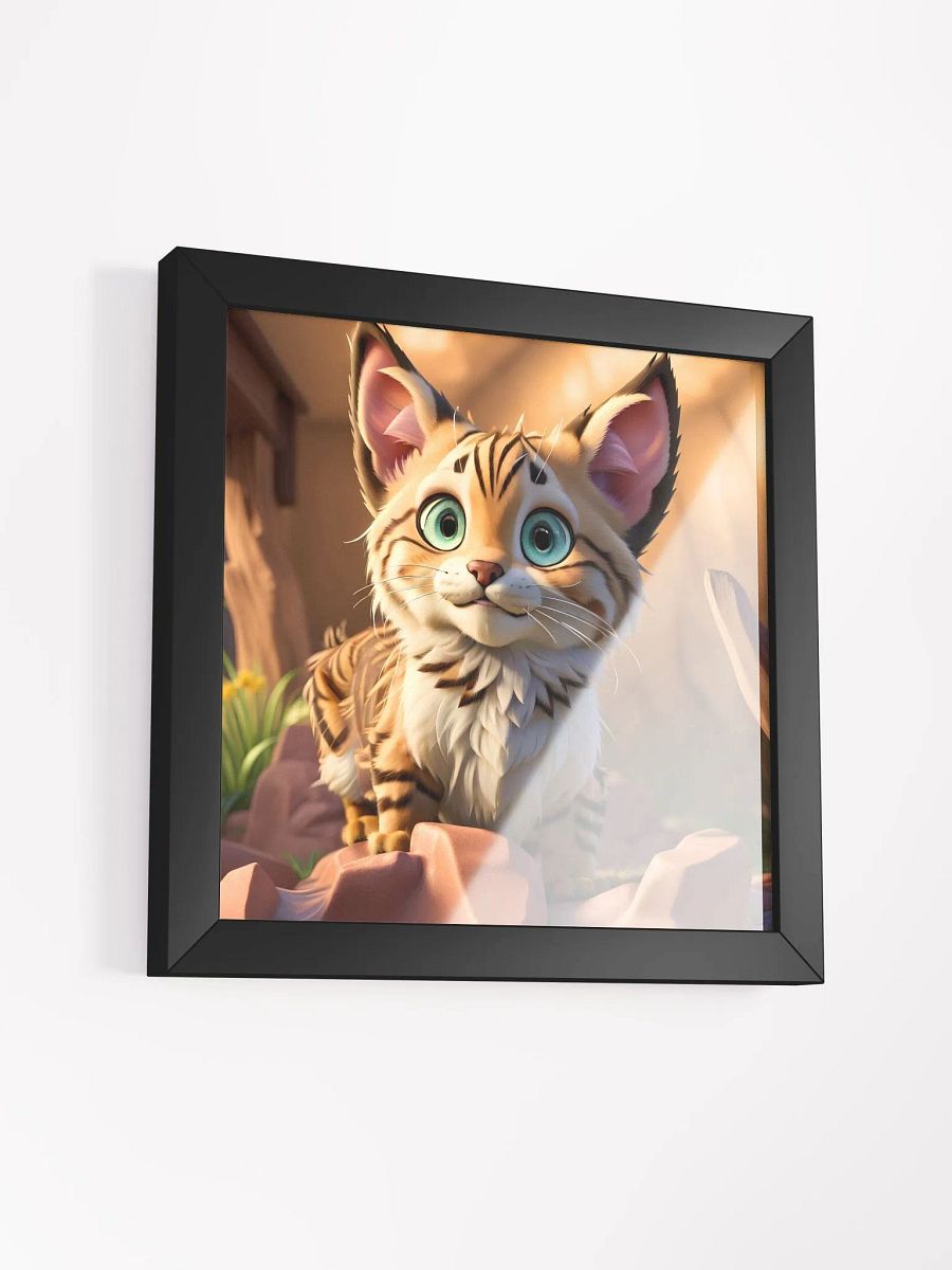 Endangered Species - Mexico - Lynx Eco-Friendly Ayous Wood Framed Poster product image (3)