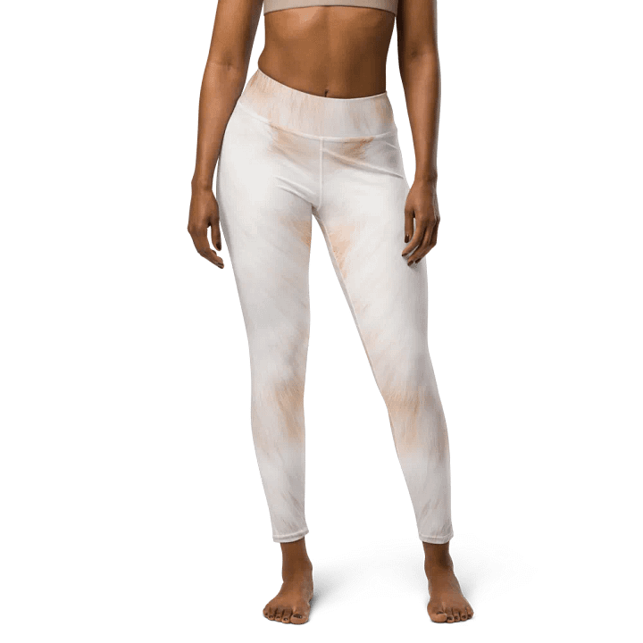 Cream Cat Yoga Leggings product image (1)