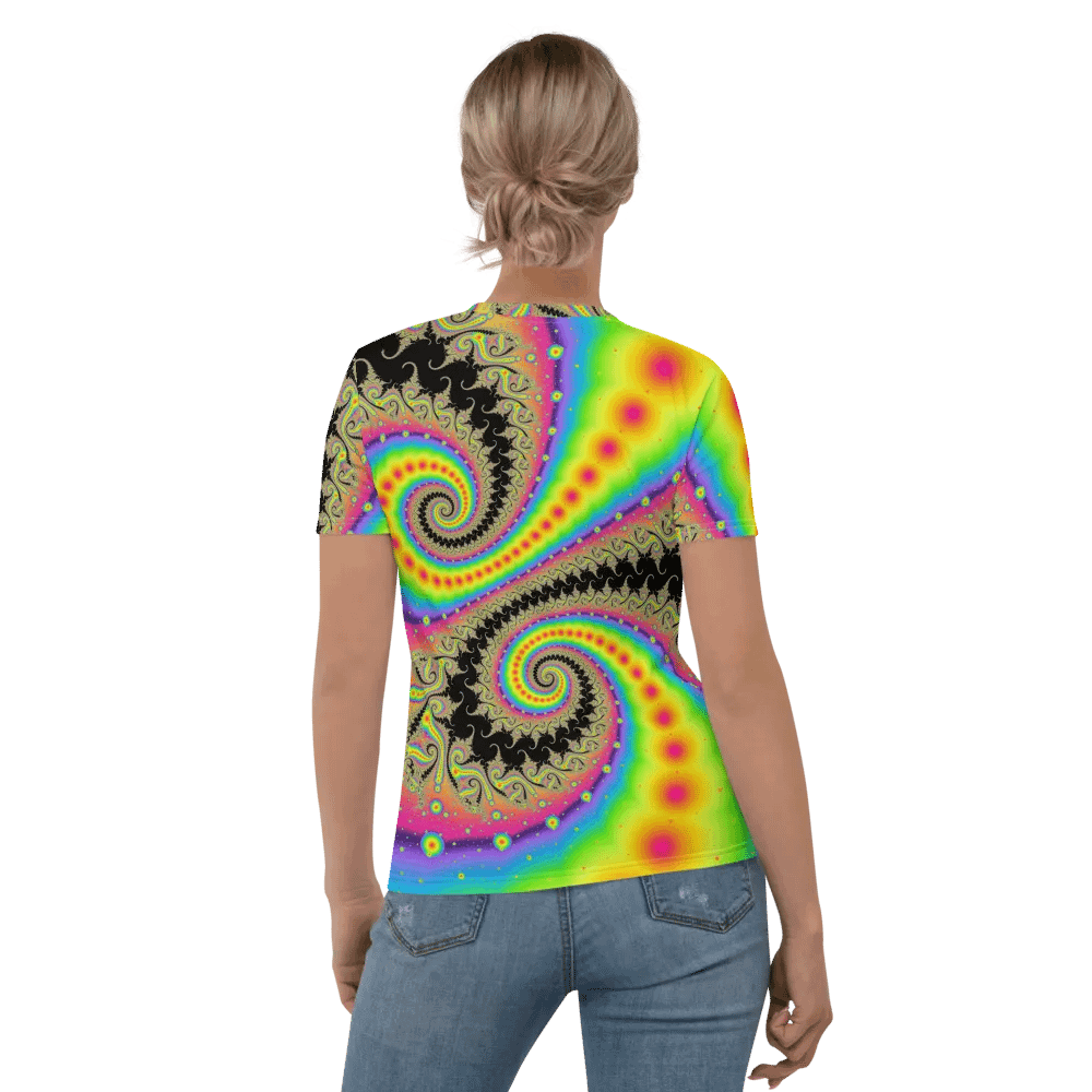 Fractal women's T-shirt - Pink Lemonade and Candy Twists product image (2)