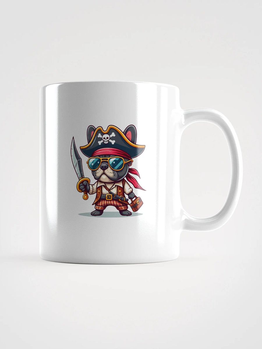 Pirate Puppers White Glossy Mug – Cute and Nautical Dog Design product image (1)