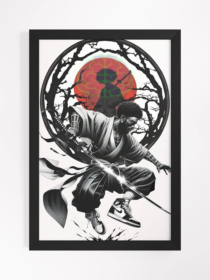 Black Samurai Framed Poster product image (1)