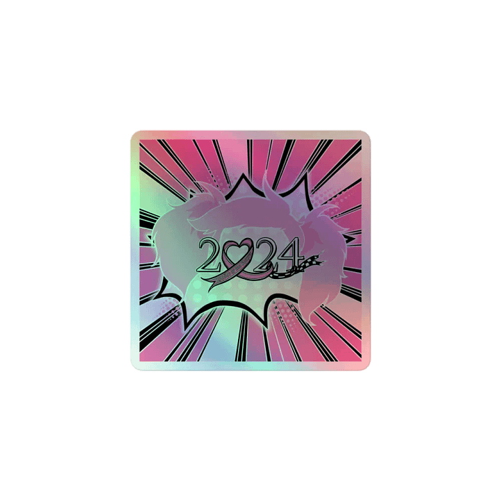 Running of the Gnomes 2024 Logo-- Pop Art Edition -- by Mischi - Holo Sticker product image (1)