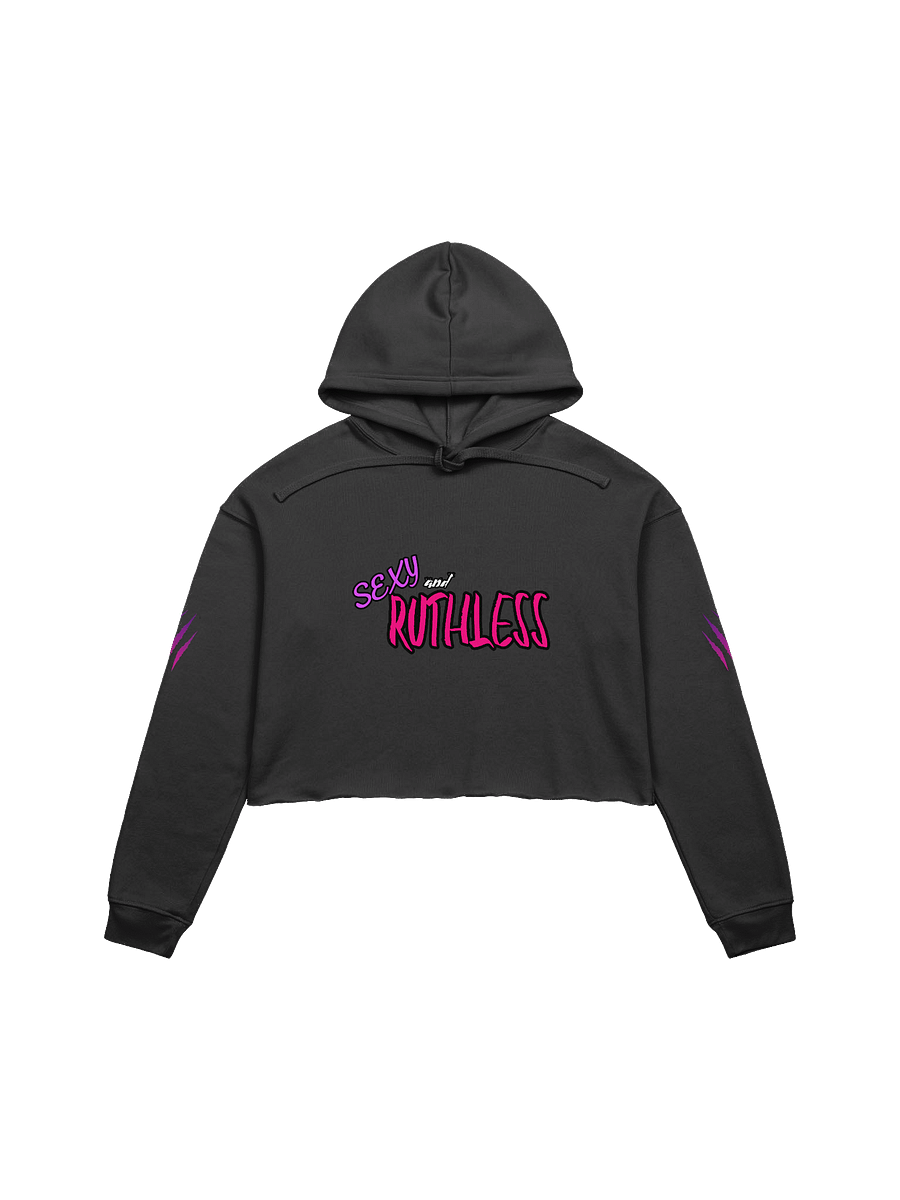 "Sexy and Ruthless" Bella+Canvas Fleece Crop Hoodie product image (1)