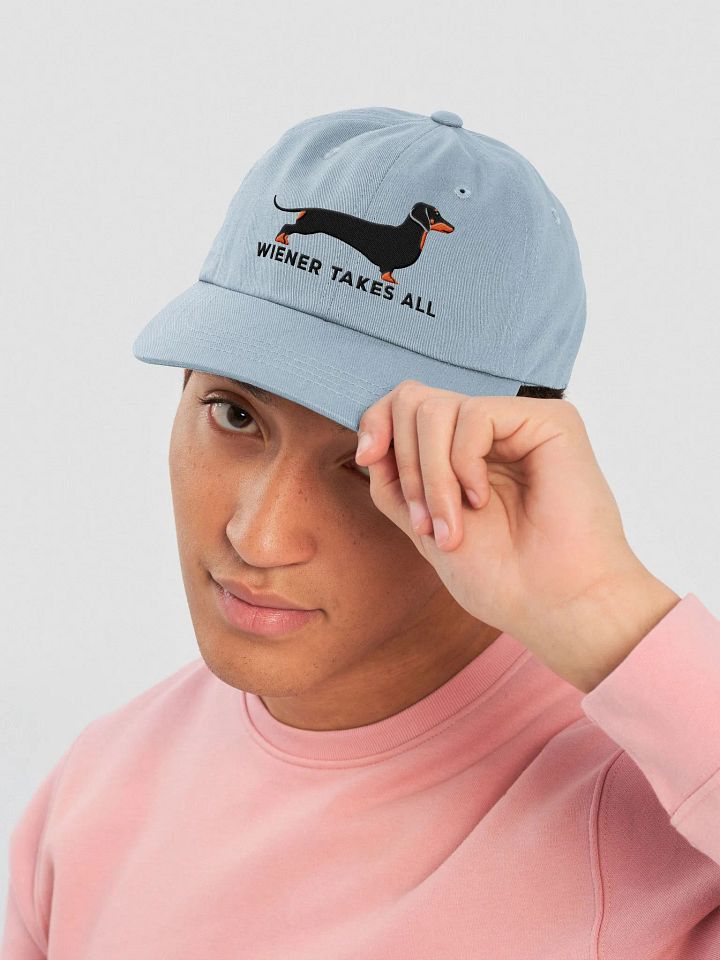 Wiener Takes All Classic Dad Hat(Embroidered) of a Dachshund product image (10)