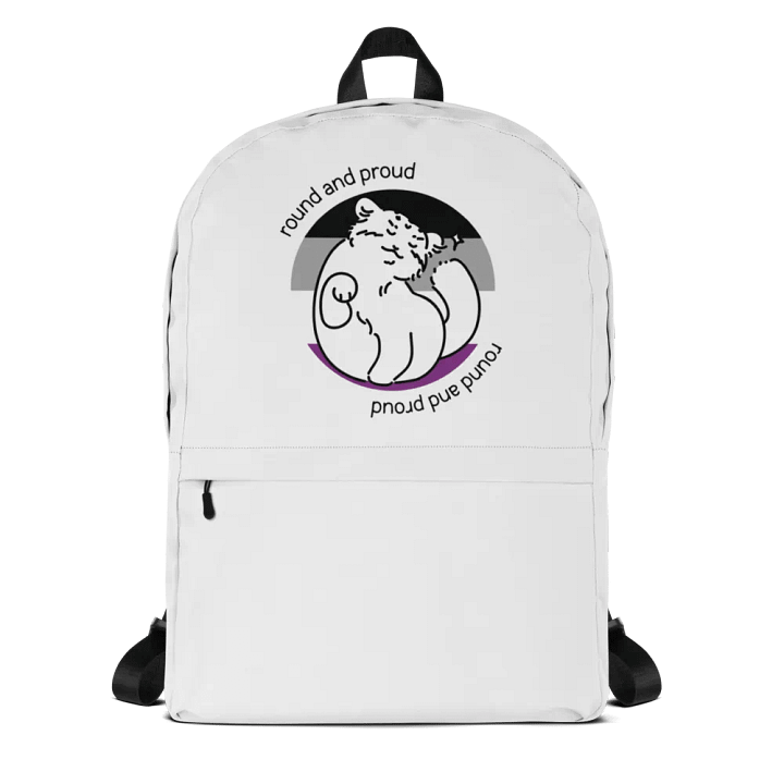 Round and Proud Manul Asexual Version - Backpack product image (1)