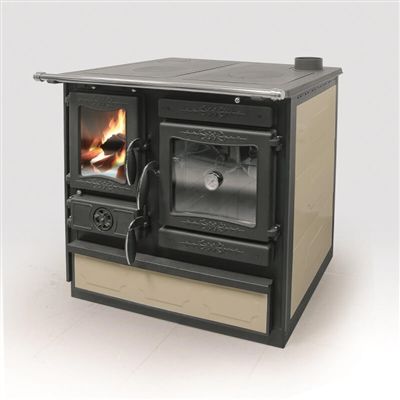 Guliver Wood Cook Stove by Guca- Cream Right Hand Flue product image (1)