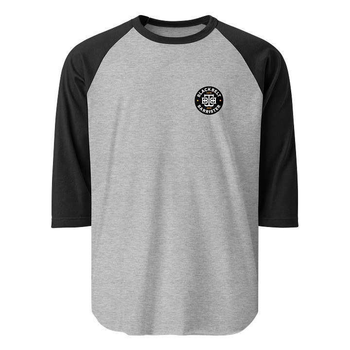 BBB Raglan Baseball ¾ Sleeve Tee Grey/Black product image (1)
