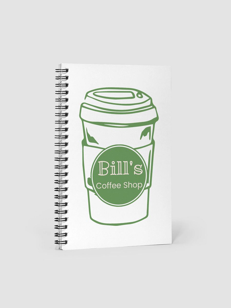 Bill's Coffee Shop Coffee Cup Spiral Notebook product image (1)