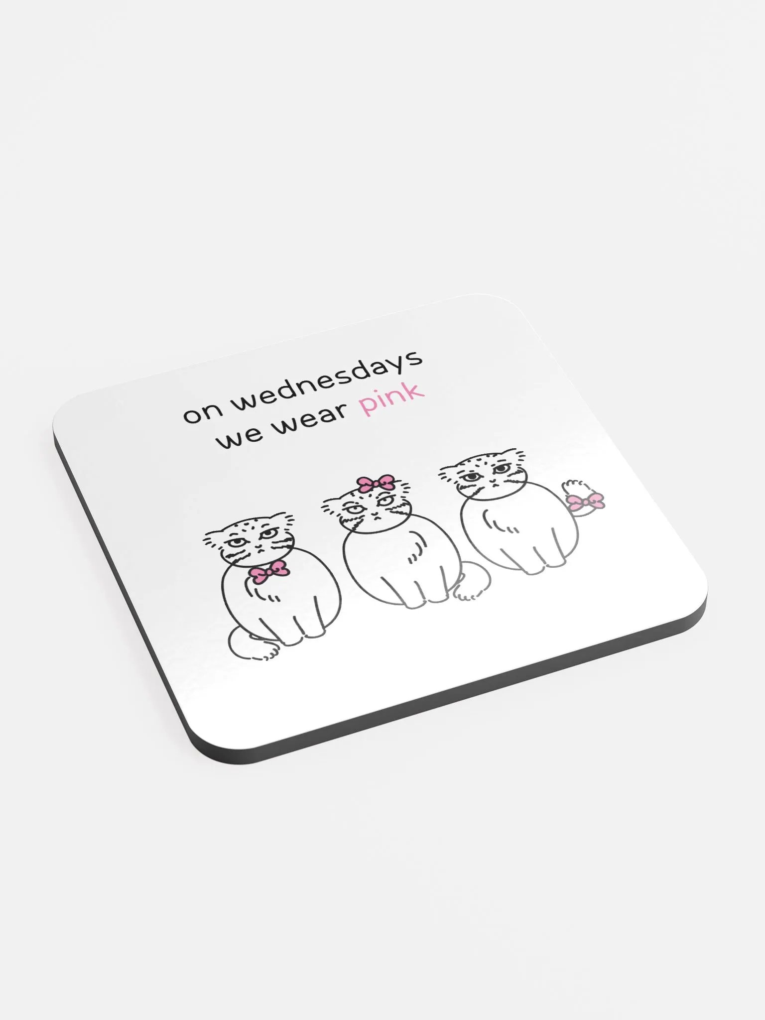 Pink Wednesdays Manul - Coaster product image (2)