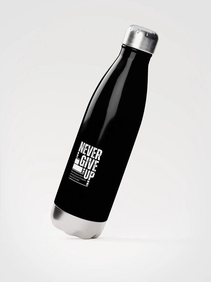 "Never Give Up" Motivational Water Bottle product image (2)