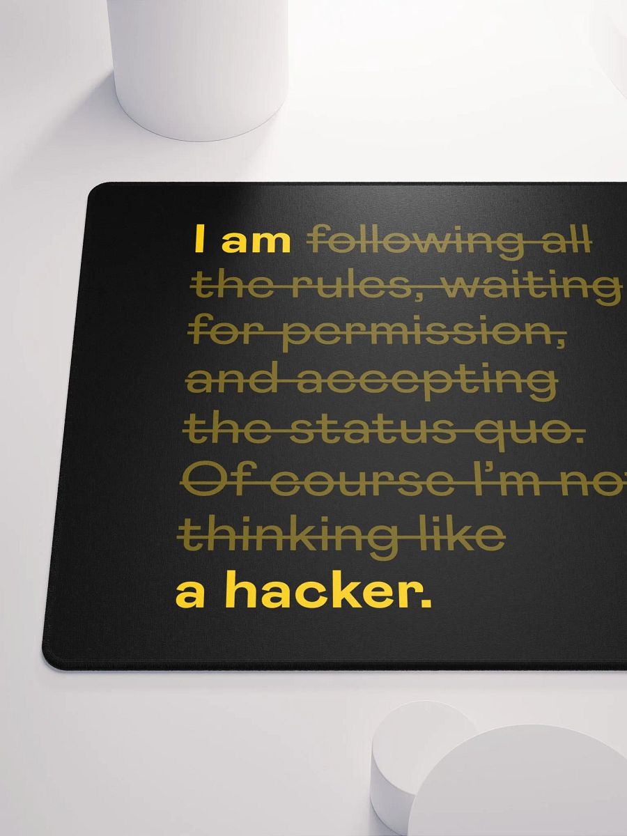 Hacker mindset mousepad product image (10)