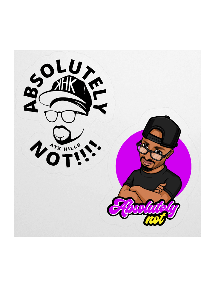 Absolutely Not Kiss Cut Stickers product image (3)