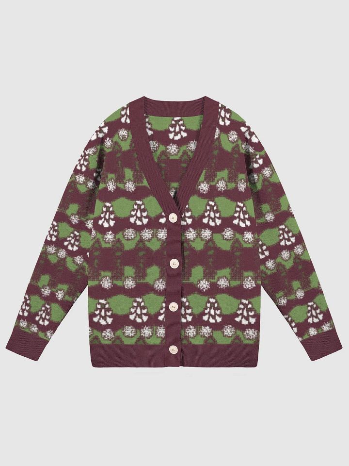 Snow Trees and Stripes Cardigan product image (1)