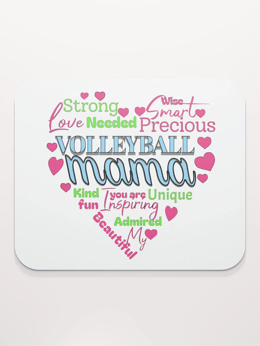 Heart Volleyball Mama Mouse Pad product image (4)