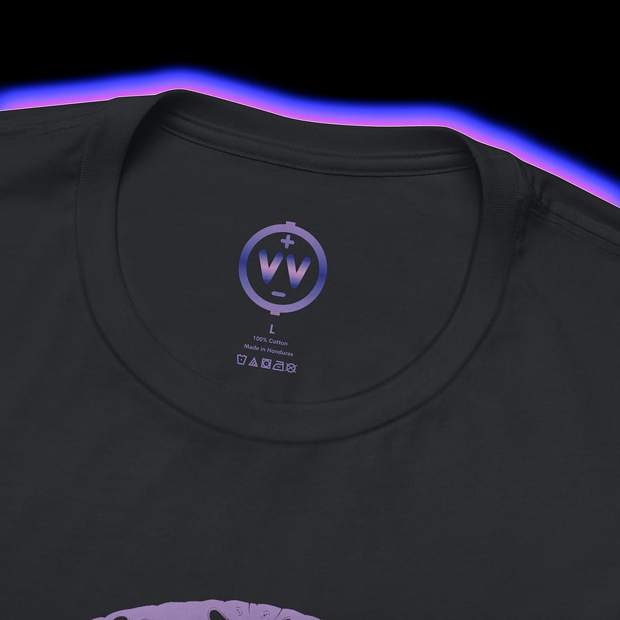 Modular Synth Musician T-Shirt - Harmony From Chaos (Cymatics Sound Designer) VIOLET PRINT product image (2)