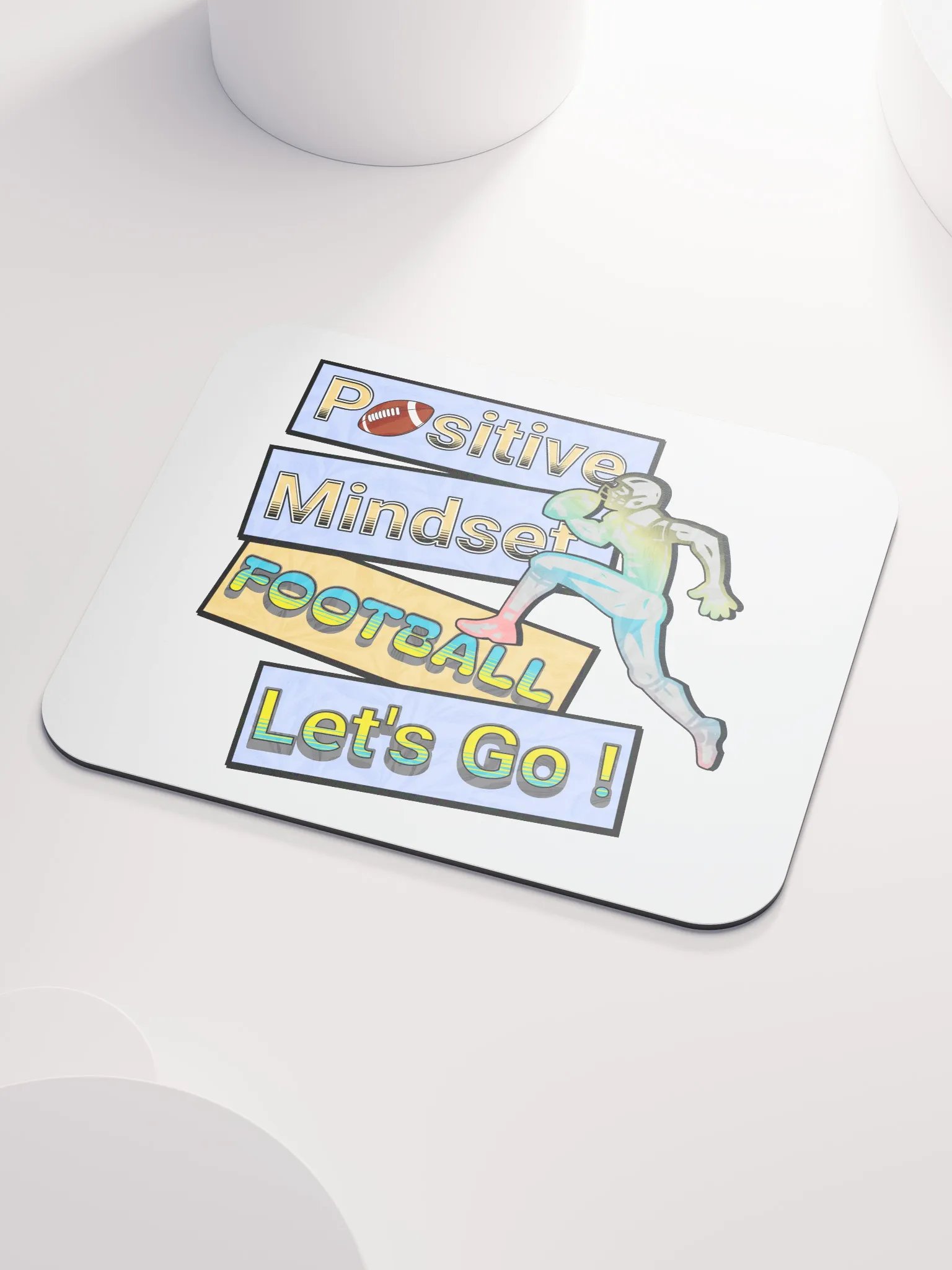 Positive Mindset Football Mouse Pad product image (3)