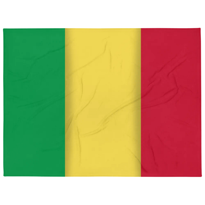 Green Yellow Red Flag Colored Throw Blanket product image (1)