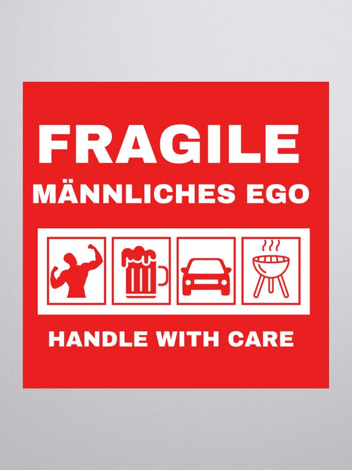 Fragiles Männliches Ego Sticker product image (2)