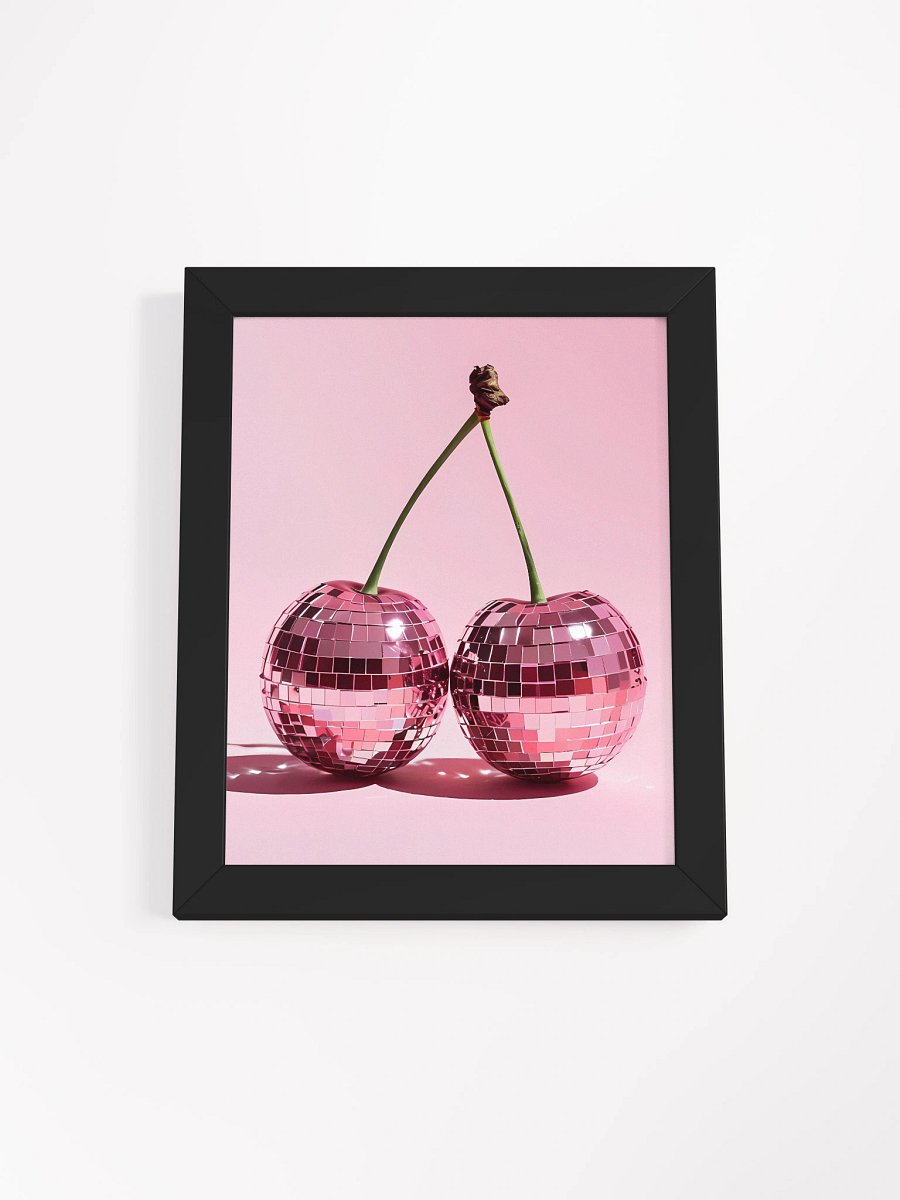 Cherry Disco Ball Framed Matte Poster product image (2)