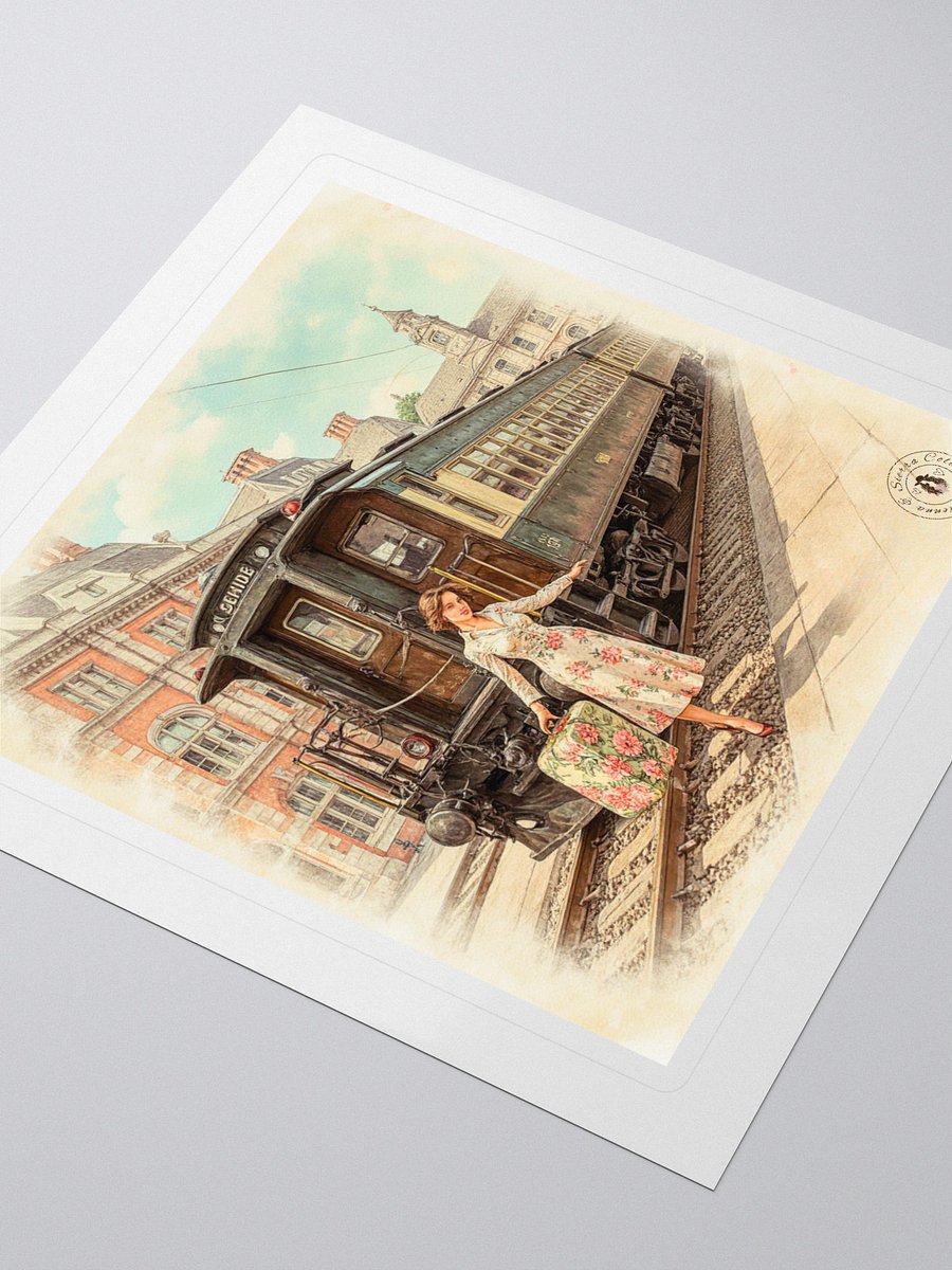 Romance of the Rails Sticker – Vintage Travel Charm product image (3)