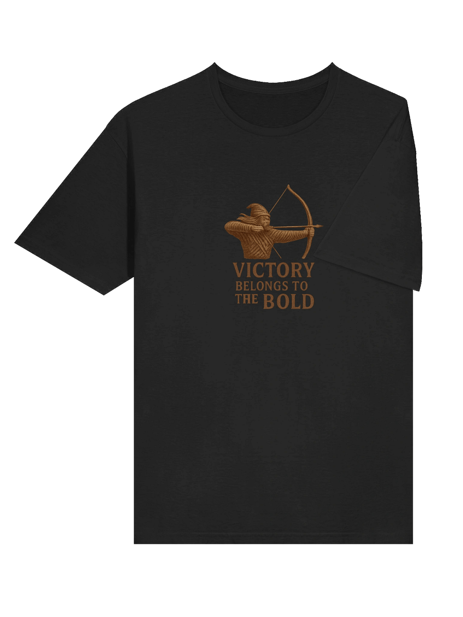 Archer Graphic T-Shirt – "Victory Belongs to the Bold" Vintage Warrior Design product image (12)
