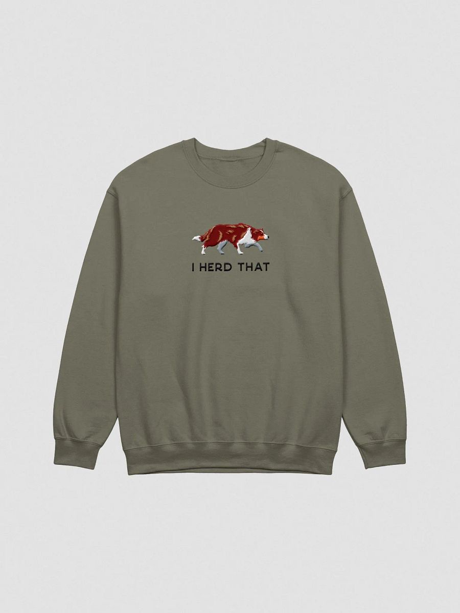I Herd That Sweatshirt (Embroidered) of a Border Collie(Red Tricolor) product image (4)