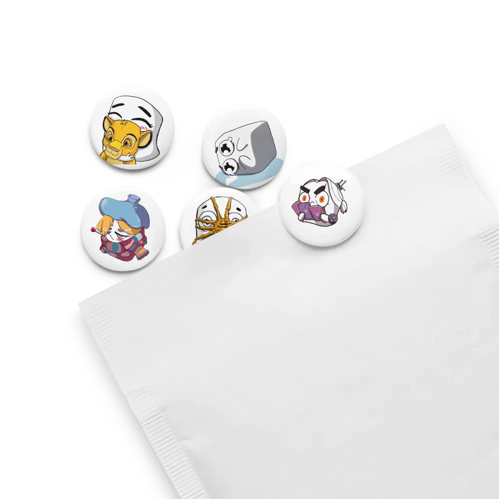 Tofu Emotes Pin Button Pack 1 product image (8)