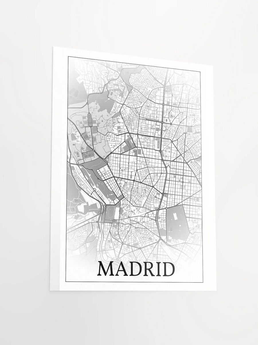 Madrid, Spain, city map print product image (12)
