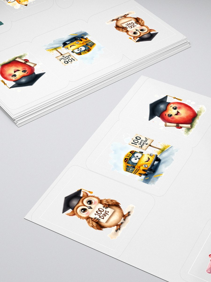 100 Days of School Celebration Sticker Pack product image (12)