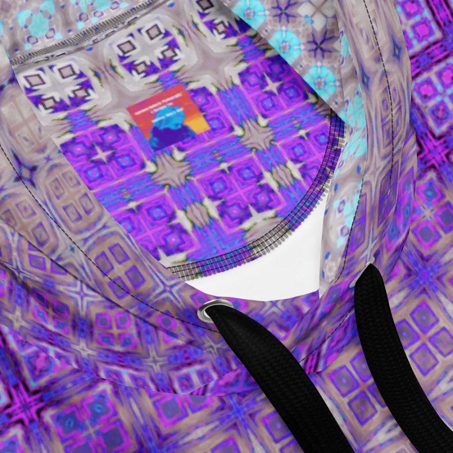 Abstract Multicoloured Pattern Unisex All Over Print Hoodie product image (10)