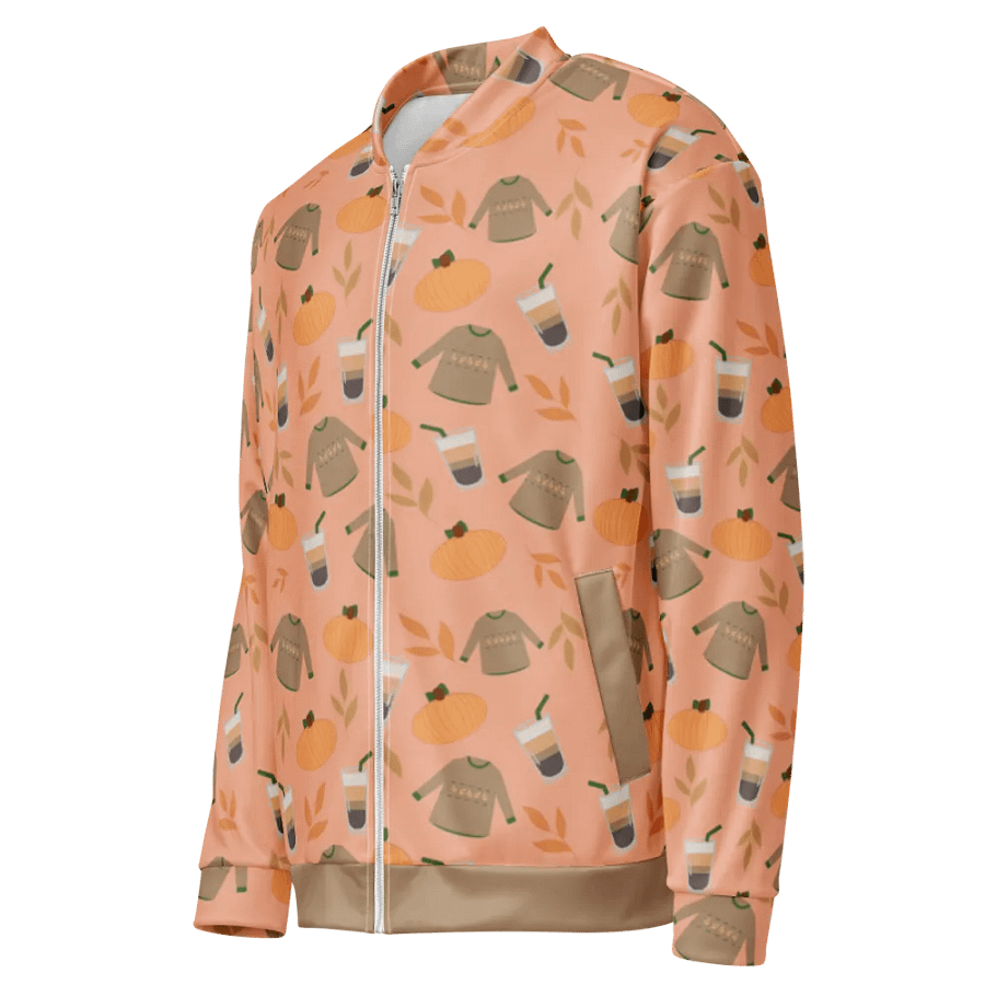 Cozy Fall Sweater Patterned Bomber Jacket product image (4)