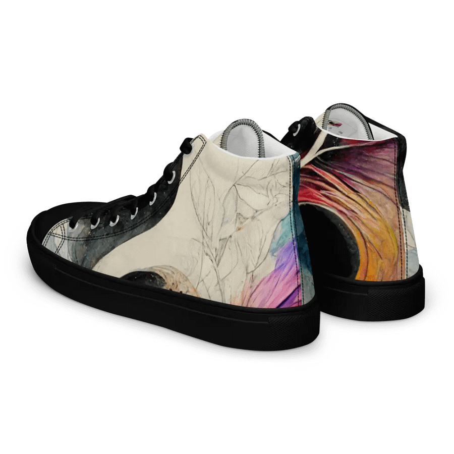 Celestial Swirl Women's canvas High Tops product image (5)