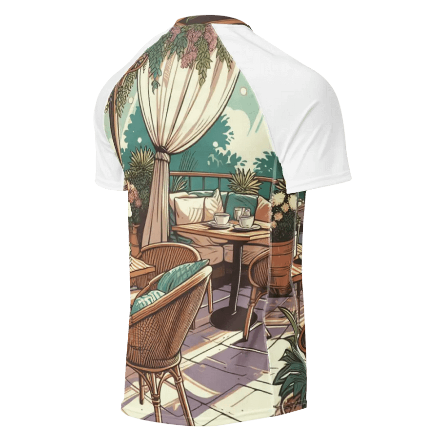 Cozy Outdoor Patio All-Over Print Men's Rash Guard product image (2)