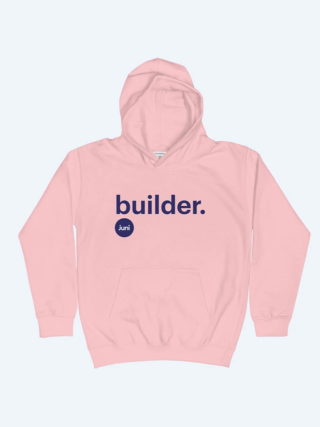 Builder Kids Hoodie, Pink product image (1)