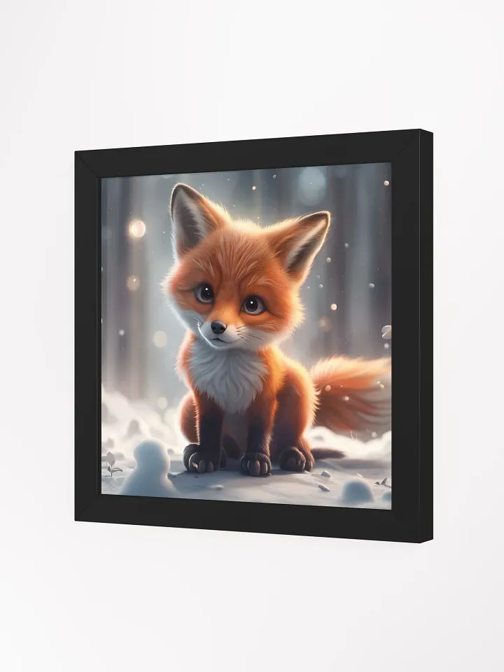 Framed Fox Snow Poster product image (16)