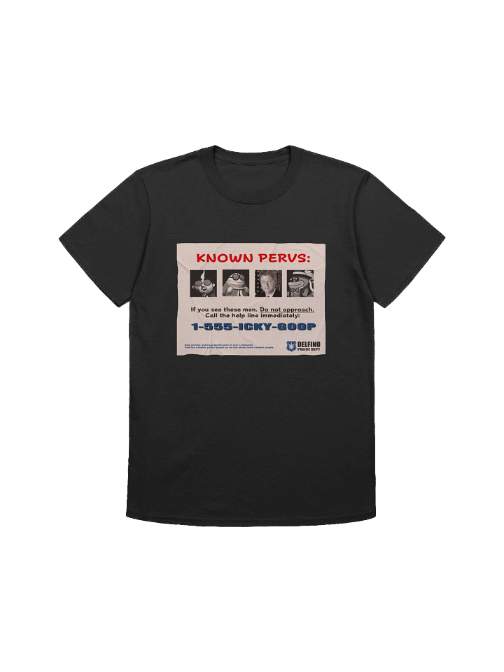 "Known Pervs" Poster Shirt (Bill Clinton) product image (2)