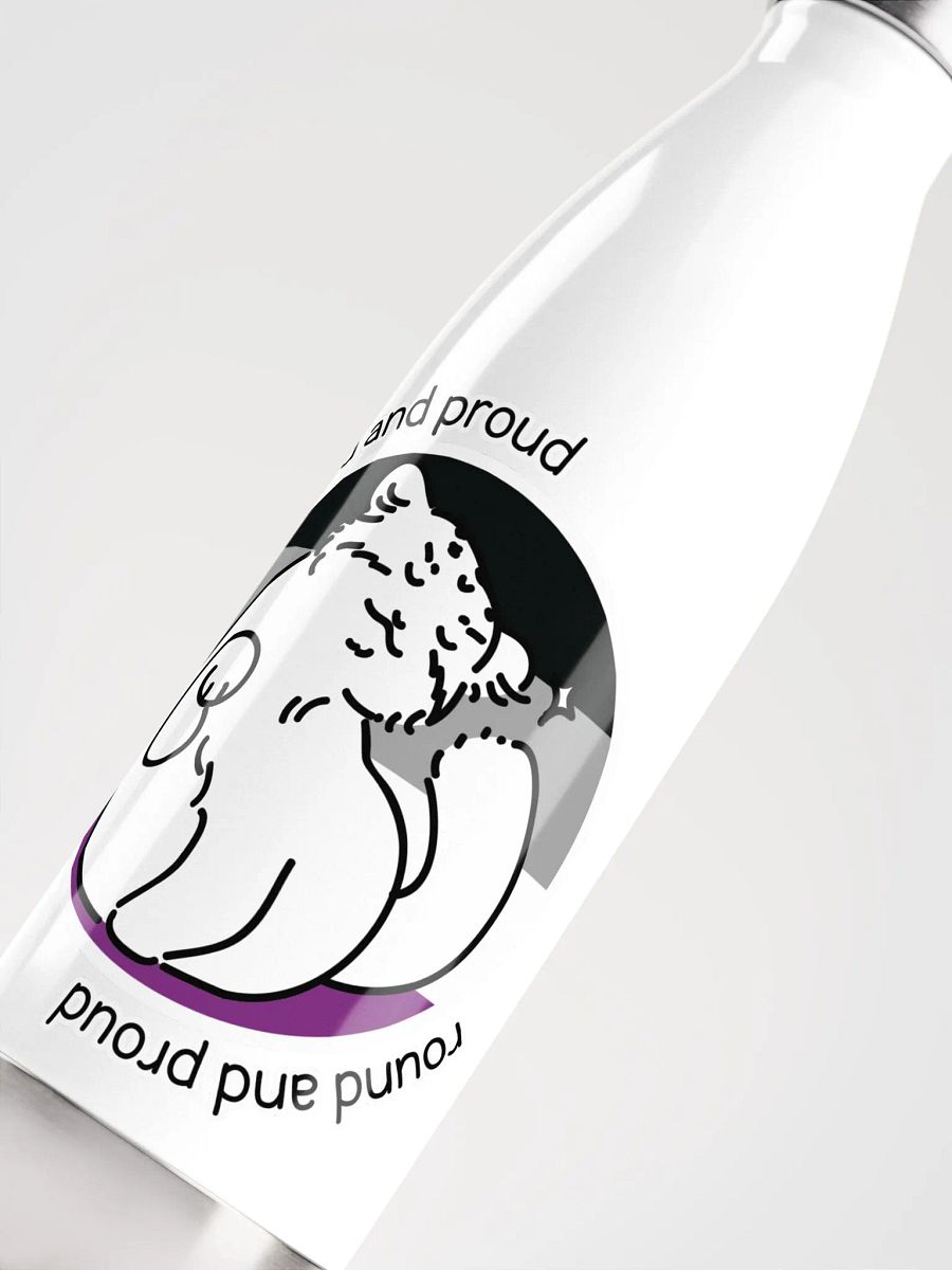Round and Proud Manul Pride Asexual Version - Bottle product image (5)