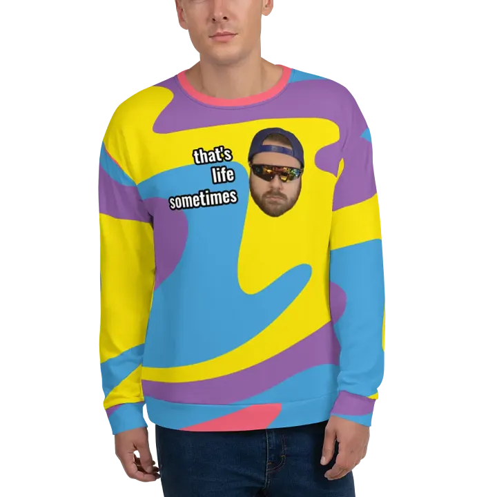 that's life sometimes crew neck sweater product image (1)