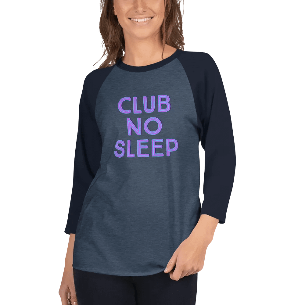 Club No Sleep - Raglan tee product image (9)