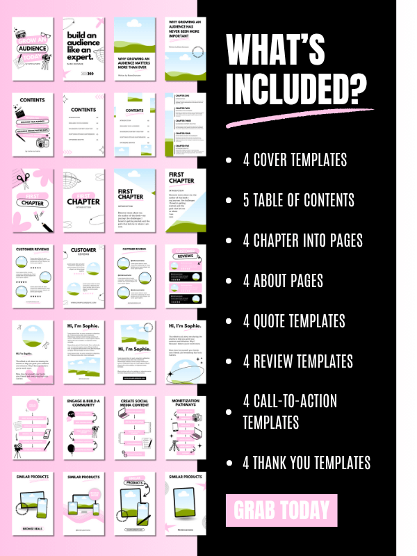 MRR/PLR Minimal Pink eBook Template product image (2)